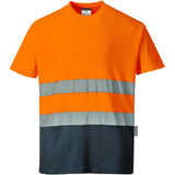 Portwest S173 Komfort Warnschutz T-Shirt – orange/marine