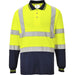 Portwest S279 Warnschutz Langarm Poloshirt – gelb/marine