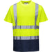 Portwest S378 Warnschutz T-Shirt – gelb/marine