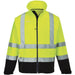 Portwest S425 Kontrast Warnschutz Softshelljacke – gelb/marine