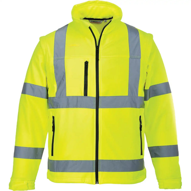 Portwest S428 Warnschutz Softshelljacke 2in1 – gelb