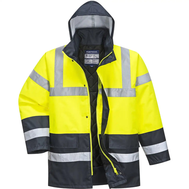 Portwest S466 Kontrast Warnschutz Winterjacke – gelb
