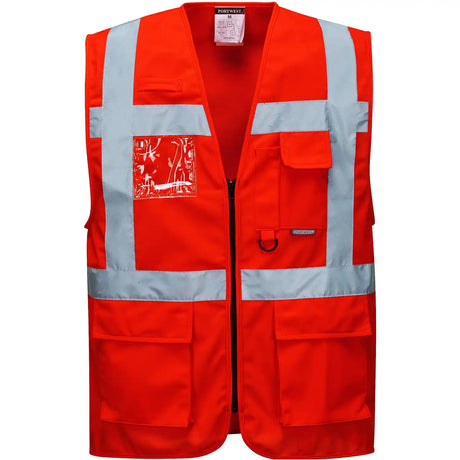 Portwest Berlin Kl. 2 S476 Warnweste Executive – rot