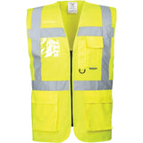 Portwest Berlin Kl. 2 S476 Warnweste Executive – gelb