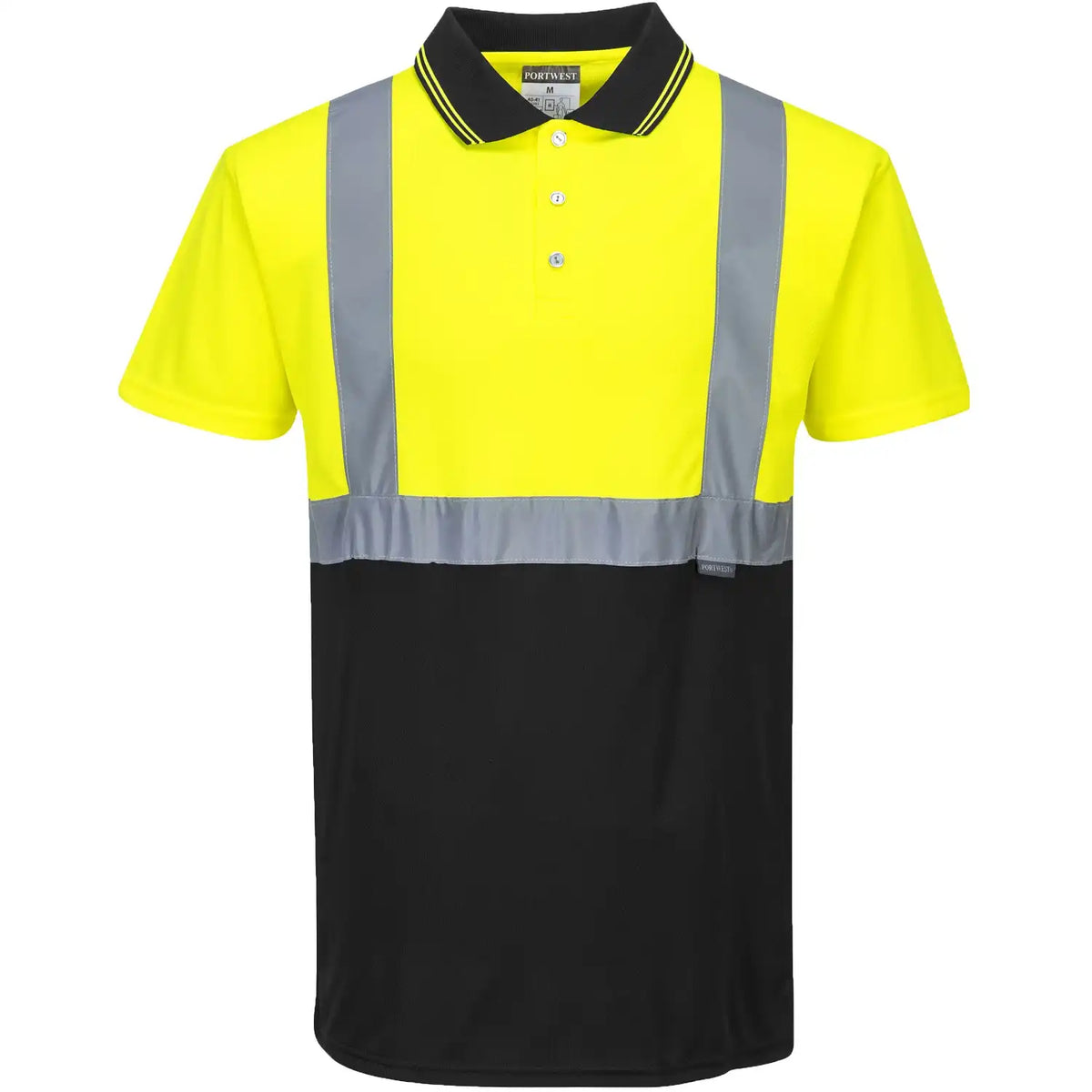 Portwest S479 Warnschutz Polo-Shirt – gelb/schwarz