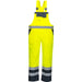 Portwest S488 Kontrast Warnschutz PU-Regenlatzhose – gelb/marine