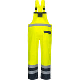 Portwest S488 Kontrast Warnschutz PU-Regenlatzhose – gelb/marine