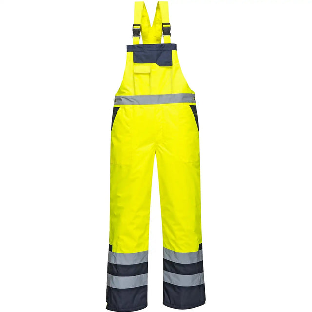 Portwest S489 Warnschutz Winter Latzhose – gelb