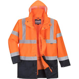 Portwest S766 Warnschutz Winterjacke 5in1 – orange/marine