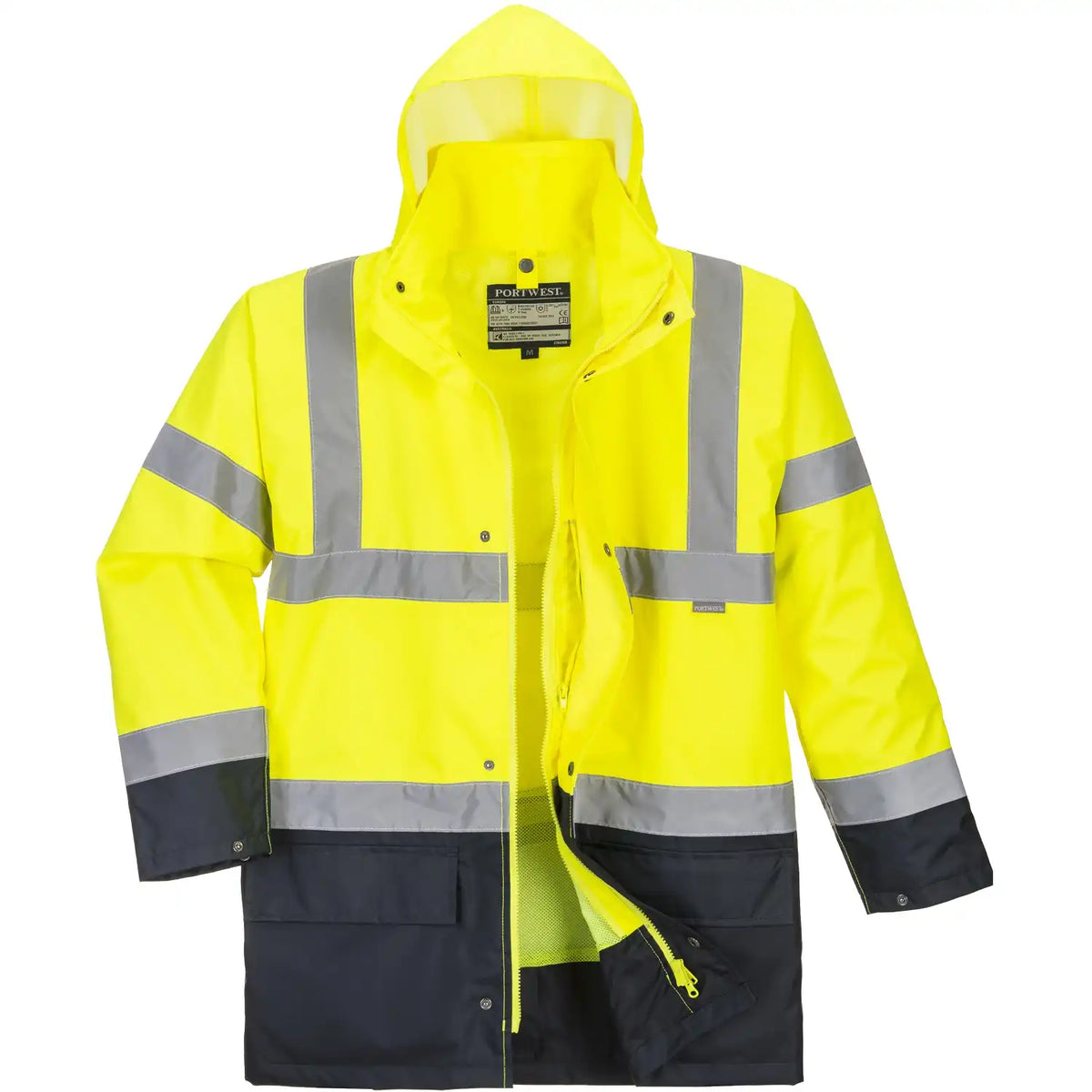 Portwest S766 Warnschutz Winterjacke 5in1 – gelb/schwarz