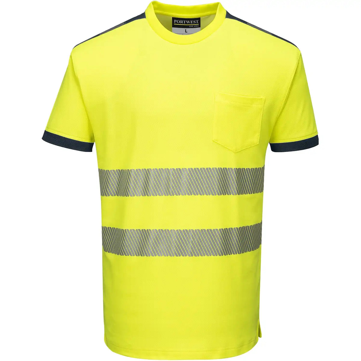 Portwest T181 PW3 Warnschutz T-Shirt – gelb/marine