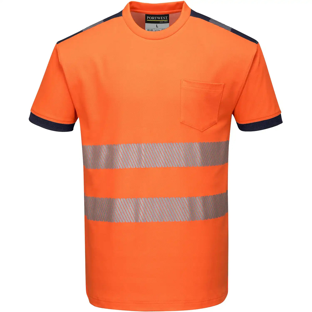 Portwest T181 PW3 Warnschutz T-Shirt – orange/marine