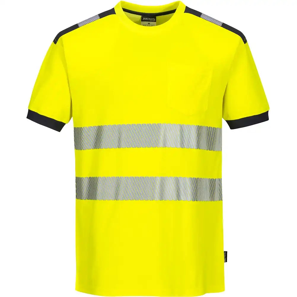 Portwest T181 PW3 Warnschutz T-Shirt – gelb/grau