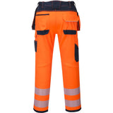 Portwest T501 PW3 Warnschutz Handwerkerhose – orange/marine