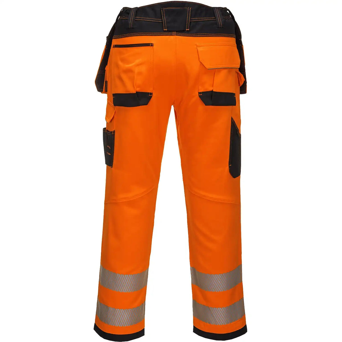 Portwest T501 PW3 Warnschutz Handwerkerhose – orange/schwarz