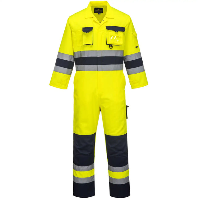 Portwest Nantes Warnschutz Overall – gelb/marine
