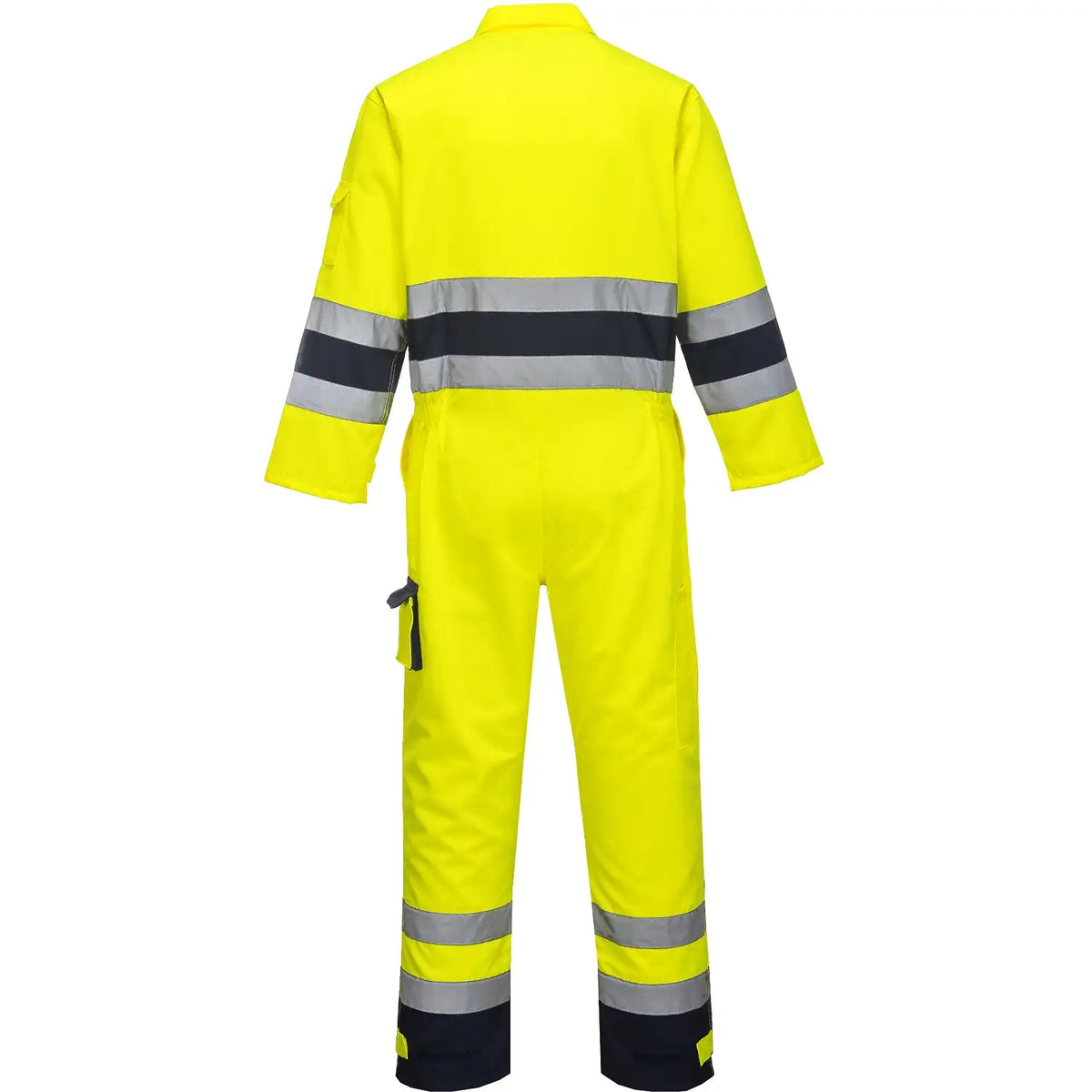 Portwest Nantes Warnschutz Overall – gelb/marine
