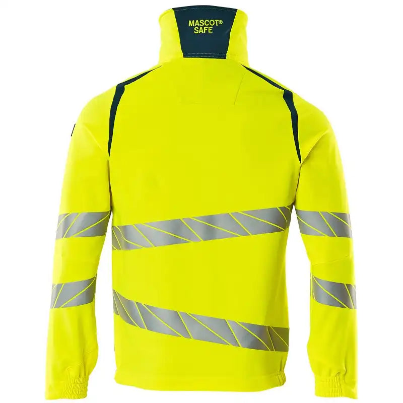Mascot 19009 Warnschutz Stretch-Bundjacke – gelb/dunkelpetroleum