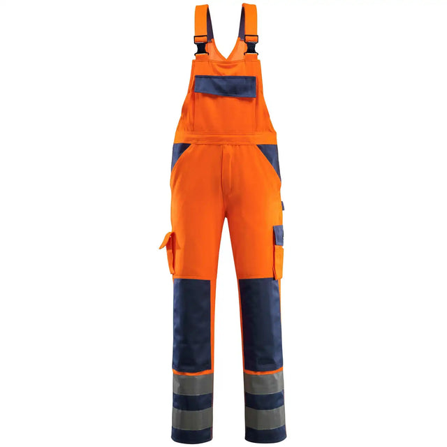 Mascot Barras Safe Compete Warnschutz Latzhose – orange/marine