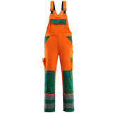 Mascot Barras Safe Compete Warnschutz Latzhose – orange/grün