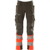 Mascot Accelerate Safe Warnschutz Bundhose Kl.1 19179-511 – dunkelanthrazit/rot