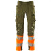 Mascot Accelerate Safe Warnschutz Bundhose Kl.1 19179-511 – moosgrün/orange