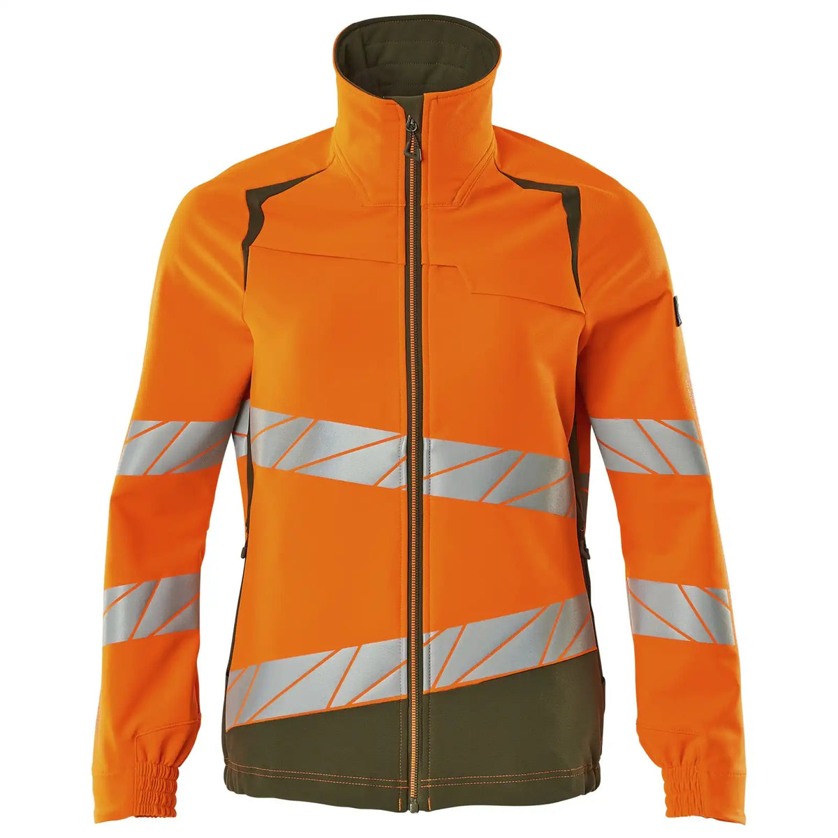 Mascot Damen Accelerate Safe Warn Stretchbundjacke – orange/moosgrün