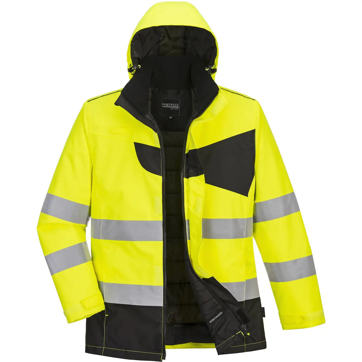 Portwest PW261 PW2 Warnschutz Winterjacke – gelb/schwarz