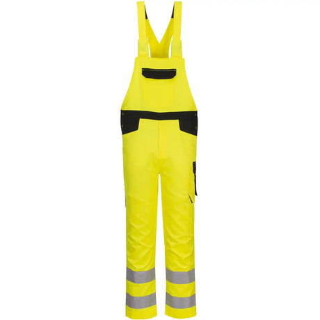 Portwest PW244 PW2 Warnschutz Latzhose – gelb/schwarz