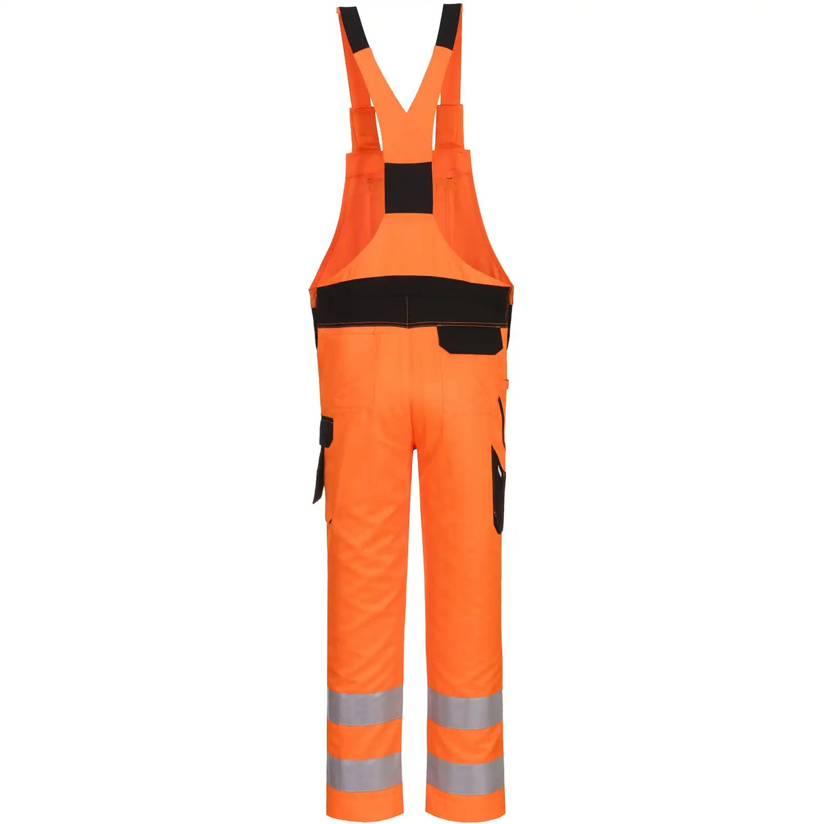 Portwest PW244 PW2 Warnschutz Latzhose – orange/schwarz