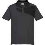 Portwest PW210 PW2 Polo-Shirt – grau/schwarz