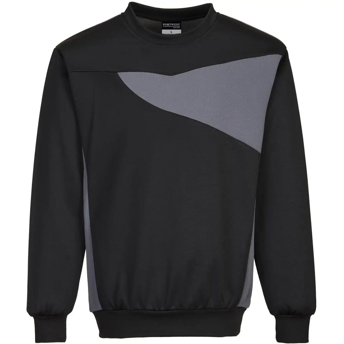 Portwest PW273 PW2 Sweatshirt – schwarz/grau