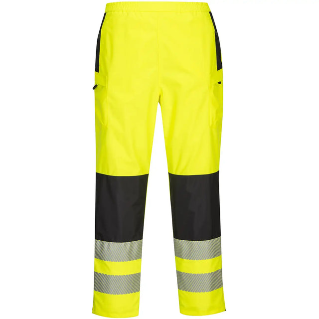 Portwest Damen PW386 PW3 Warnschutz Regenhose – gelb/schwarz