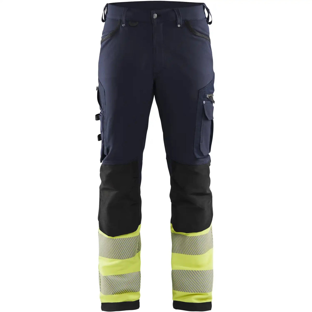 Blåkläder 1193 Warnschutz Stretch-Bundhose Kl. 1 – marine/gelb