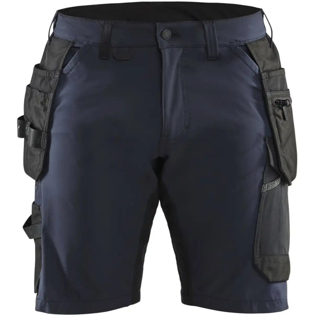 Blåkläder 1520 Stretch Handwerker-Shorts – marine/schwarz