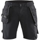 Blåkläder 1520 Stretch Handwerker-Shorts – schwarz/dunkelgrau