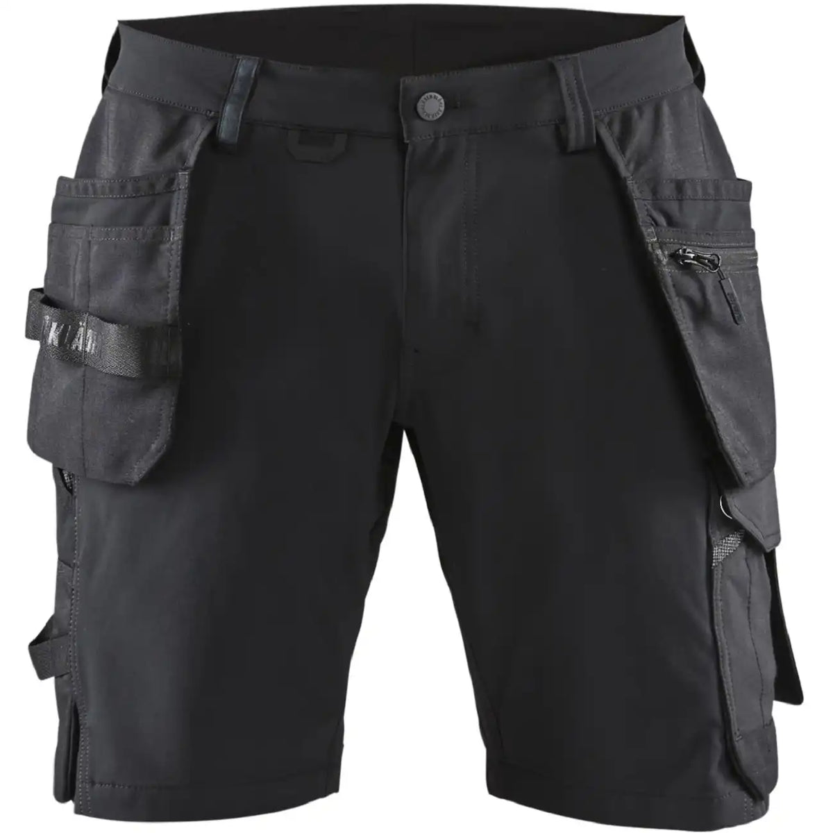 Blåkläder 1520 Stretch Handwerker-Shorts – schwarz/dunkelgrau