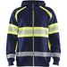 Blåkläder Kl. 1 3552 Warnschutz Kapuzen-Sweatjacke – marine/gelb