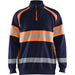Blåkläder 3553 Warnschutz Zip-Sweatshirt Kl. 1 – marine/orange