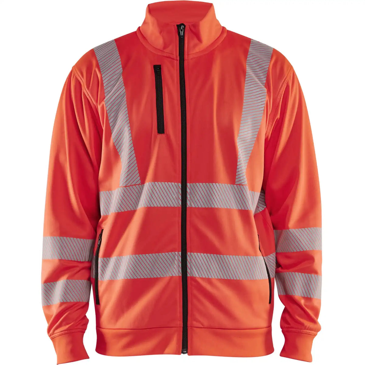 Blåkläder 3563 Warnschutz Sweatjacke Kl. 3 – rot