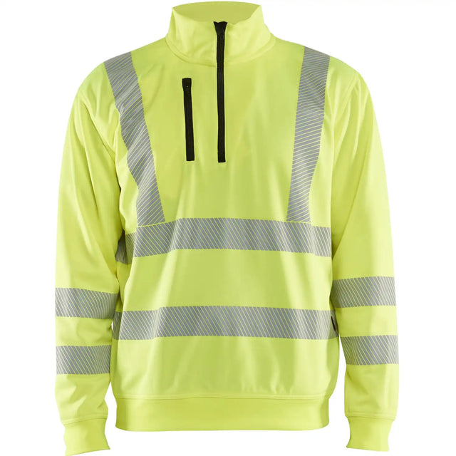Blåkläder 3564 Warnschutz Zip-Sweatshirt Kl. 3 – gelb