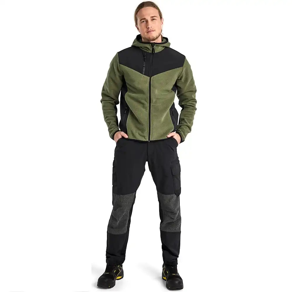 Blåkläder 5940 Strickjacke – herbstgrün/schwarz