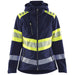 Blåkläder Damen Kl1 4404 Warnschutz Softshelljacke – marine/gelb