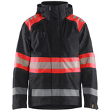 Blåkläder 4420 Warnschutz Regenjacke Kl. 1 – schwarz/rot