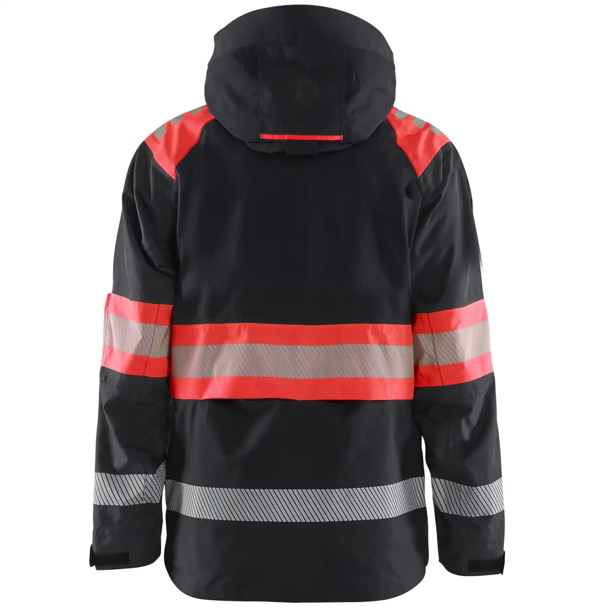 Blåkläder 4420 Warnschutz Regenjacke Kl. 1 – schwarz/rot