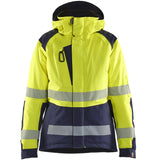 Blåkläder Damen 4456 Warnschutz Winterjacke Kl 2 – gelb/marine