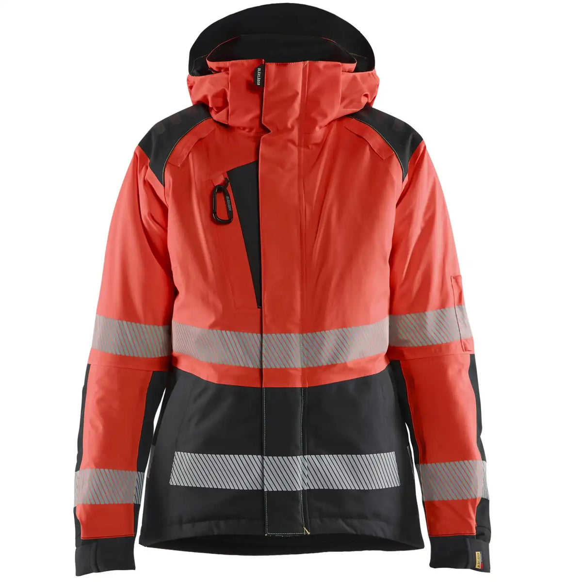 Blåkläder Damen 4456 Warnschutz Winterjacke Kl 2 – rot/schwarz