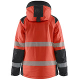 Blåkläder Damen 4456 Warnschutz Winterjacke Kl 2 – rot/schwarz