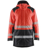 Blåkläder 4457 Warnschutz Winterparka Kl. 3 – rot/schwarz