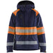 Blåkläder Damen 4470 Warnschutz Winterjacke Kl 1 – marine/orange
